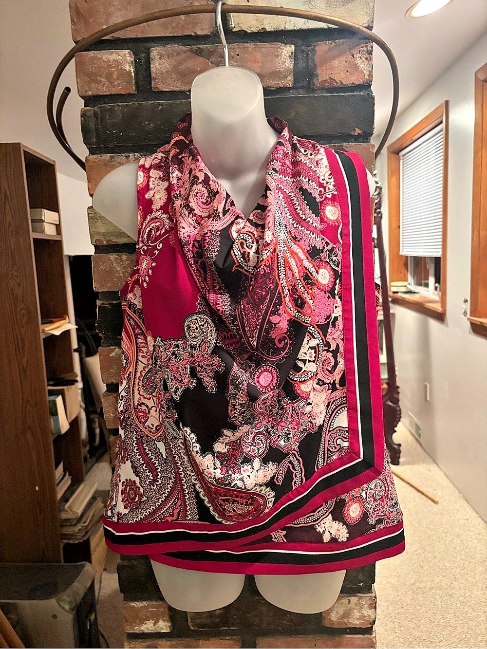 Express Paisley Print Tunic in Pink & Black